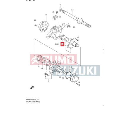 Simering fuzeta Suzuki Jimny