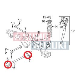 Bucsa brat spate inferior Suzuki Grand Vitara