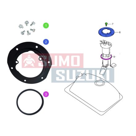 Kit garnitura pompa de benzina/rezervor suzuki jimny