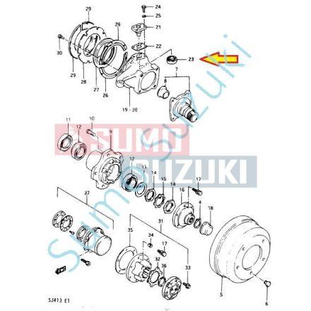 Rulment pivot Suzuki SJ410 SJ413 Samurai Jimny 09265-15002 09265-15005