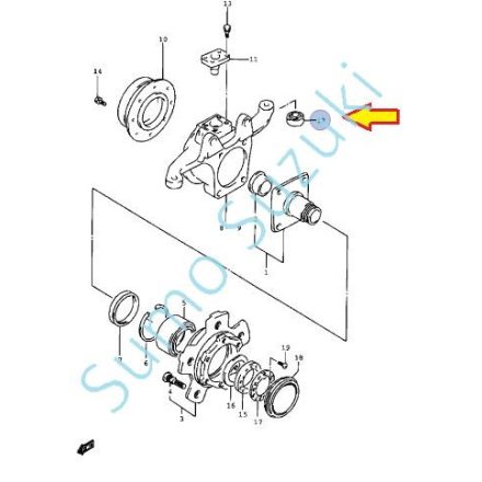 Rulment pivot Suzuki Samurai LJ80 SJ410 SJ413 Jimny (OBJ)