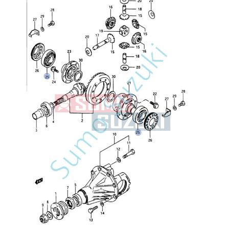 Rulment sateliti diferential Suzuki Samurai