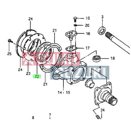 Simering omocinetica Suzuki Samurai 09285-00002