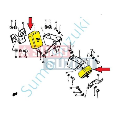 Suzuki Samurai Suport motor cauciuc față cu carcasă metalică SJ410 SJ413 Santana 11610 -82C00 