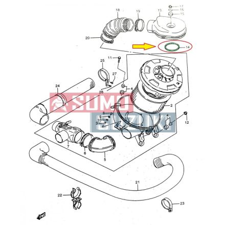 Garnitura carburator capac filtru de aer Suzuki Samurai