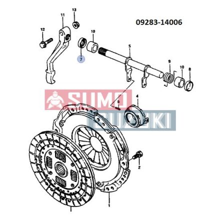 Suzuki Samurai Shift simering furca carcasa ambreiaj 6DB 8mm