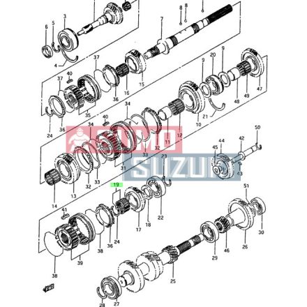 Suzuki Samurai SJ413 rulment ace viteza a cincea 24801-60810