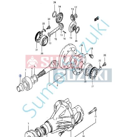 Suzuki Samurai SJ413 bucsa deformabila pinion atac 27315-80001