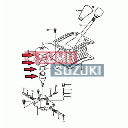 Kit reparatie maneta schimbator Suzuki Samurai