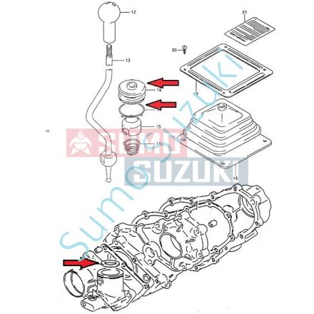 Kit reparatie maneta reductor Suzuki Samurai