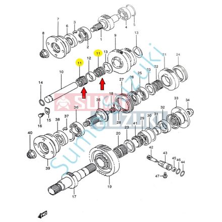 Rulment cu ace reductor Suzuki Samurai (de pe ax)