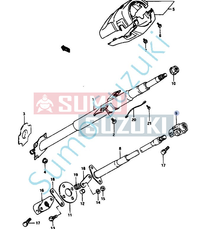 Cruce coloana volan Suzuki Samurai - Sumo Suzuki RO