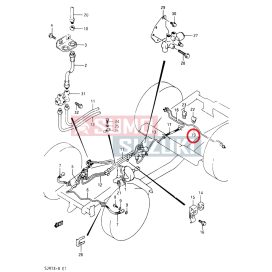   Conducta frana punte spate Suzuki Samurai (punte lata model japonez)