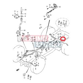   Conducta frana punte spate Suzuki Samurai Santana (model spaniol)