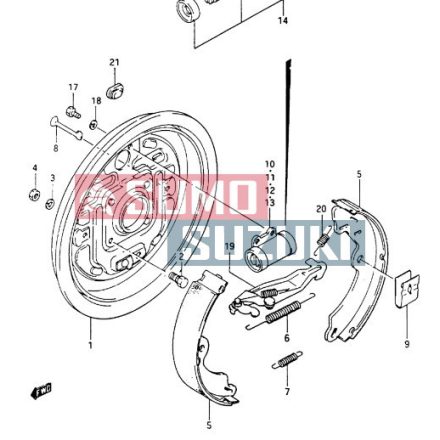 Suzuki Samurai 1.0 cilindru frana spate dreapta 53401-83040