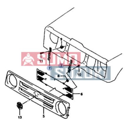 Suport metalic grila radiator Suzuki Samurai