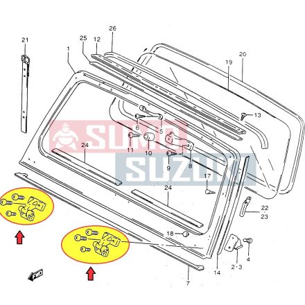 Balama rama parbriz Suzuki Samurai