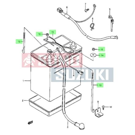 Kit prindere baterie Suzuki Samurai SJ410 LJ80