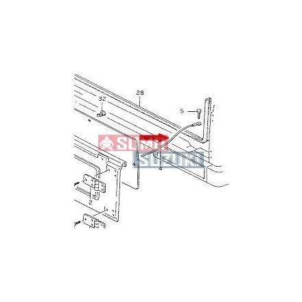 Cablu limitator usa spate Suzuki Samurai (model cabrio)