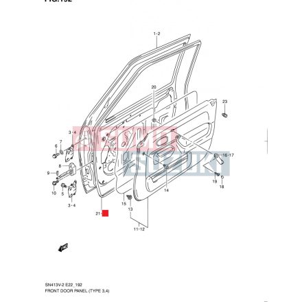 Cheder usa stanga Suzuki Jimny