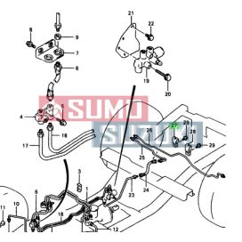 Suzuki Samurai clips prindere conducta frana 09403-06404