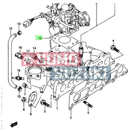 Suzuki Samurai garnitura intre corp injectie si galerie admisie 13421-61A00