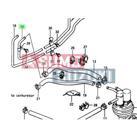 Suzuki Samurai conducta rezervor 15821-83021 E