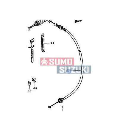 Suzuki Samurai SJ410 cablu acceleratie  original sgp 15910-80012