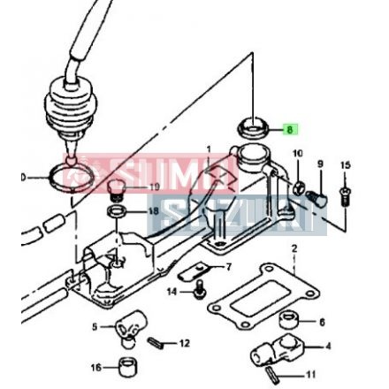 Bucsa ghidare maneta schimbator Suzuki Vitara 1988-1998