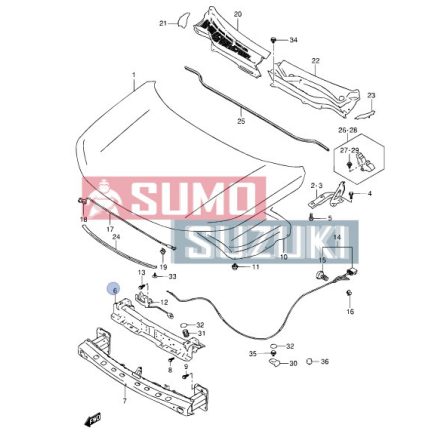 Traversa superioara panou fata Suzuki Vitara 2015->