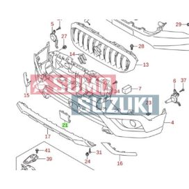 Capac central bara fata Suzuki SX4 S-Cross 2018-> 