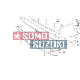 Capac inferior bara spate Suzuki Vitara 2018-> SGP