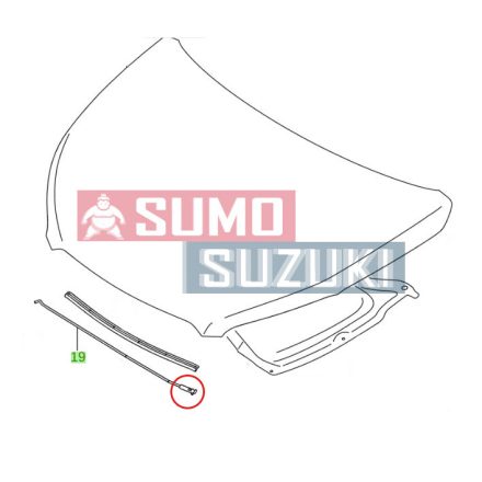 Capat tija sustinere capota Suzuki SX4 S-Cross 2017-> MGP