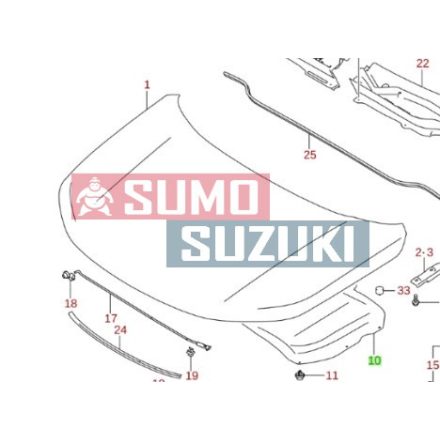 Izolatie capota Suzuki Vitara 2015-> SGP