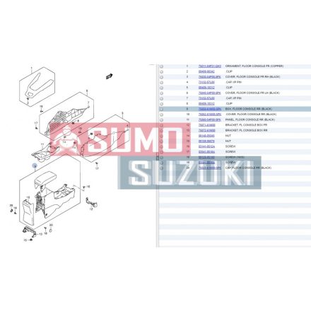 Cotiera Suzuki Vitara SX4 S-Cross 2015-> SGP