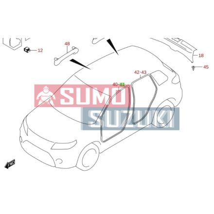 Cheder cadru usa fata staga Suzuki Vitara 2015->