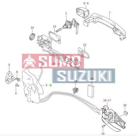 Broasca usa fata stanga Suzuki Vitara 2015-> SGP