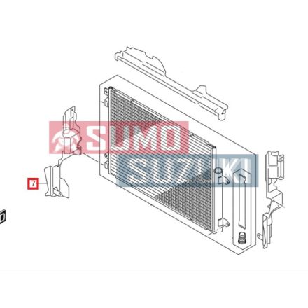 Suport lateral radiator AC Suzuki SX4 S-Cross SGP
